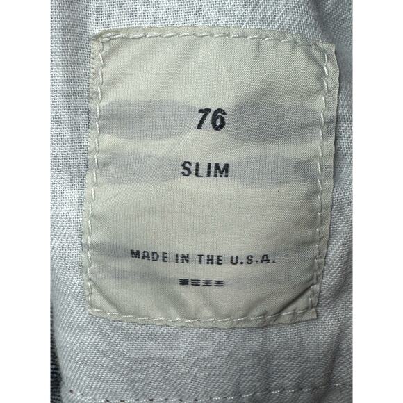 Baldwin Men's 76 Slim Selvedge Button Fly Blue Denim Jeans - Size 32 (32x31.5) - Picture 7 of 7